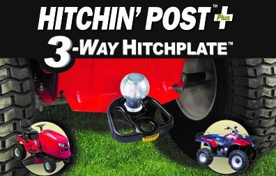 Hitchin' Post Plus Lawn Mower Connector - Multi-Purpose - 3 Way Hitch Plate