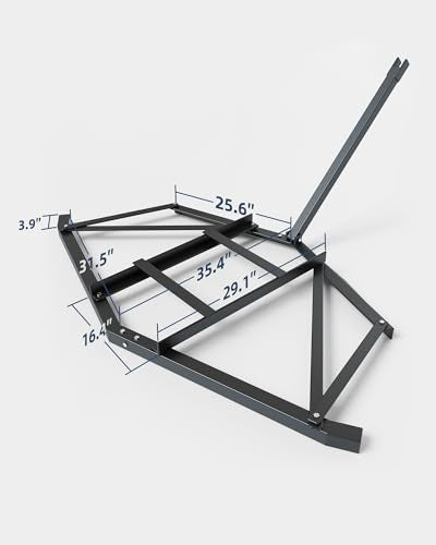 Hipicute Driveway Drag 72" Width,Heavy Duty Steel Driveway Drag,Driveway Tractor Harrow with 2 Adjustable Bars, Driveway Grader for ATV, UTV, Garden Lawn Tractors - size: 72" Wide