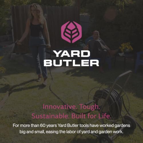 Yard Butler Hose Cart, Metal Hose Caddy, 2 Wheels, 200 Feet - size: 200 ft