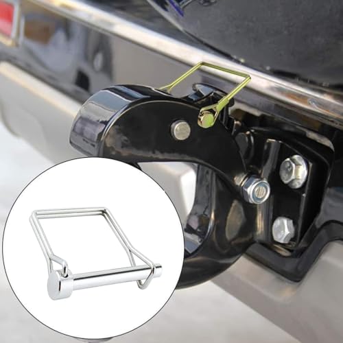5/16" x 2" Trailer Hitch Pin 10 Pack, Heavy Duty Carbon Steel Hitch Locking Pins, Zinc Plated Rust-Resistant Coupler Pins for Utility Trailer, RV, Boat, Lawn Tractor, Farm Equipment - size: 5/16X2inch
