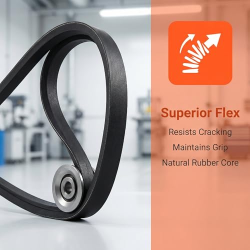GW-1128 Lawn Mower Drive Belt for Troy-Bilt GW-56035 GW-9245 GW-1128-1 21354 108455 1705033 21354SM MTD 1770373 Gravely 026096 AYP 76836 Oregon 75-685 (1/2" x 22") - color: GW-1128