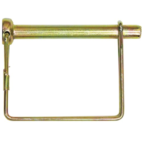 Buyers Products 66070, 1/4 Inch Snapper Pin 3-1/2 in Usable Length Yellow Zinc Plated Steel Quick Fastener for Truck Equipment Accessories Hitch Pins and Retention Applications