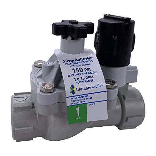 Weathermatic SilverBullet Inline Valve with Flow Control 1 in. FPT | 12024EF-10-H