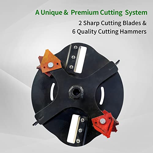 Wood Chipper Shredder Mulcher Heavy Duty Gas Powered 3" Inch Max Wood Diameter Capacity