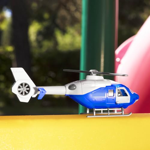 Driven by Battat – 7-Inch Rescue Helicopter Toy with Lights & Sounds, Opening Doors, Vehicle for Boys & Girls, Durable Design, Realistic Details, 3+ Years Toy for Kids - style: Helicopter