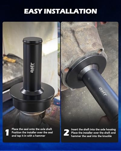 Axle Shaft Seal Installer for Wheel Knuckle Vacuum Oil Seal Installation | Vehicle Sealing Ring Tool for Placement and Fitting Compatible with 1998-2004 Ford F250, F350, F450 F550 4X4s - size: 1-3/8 to 4-3/8 in.