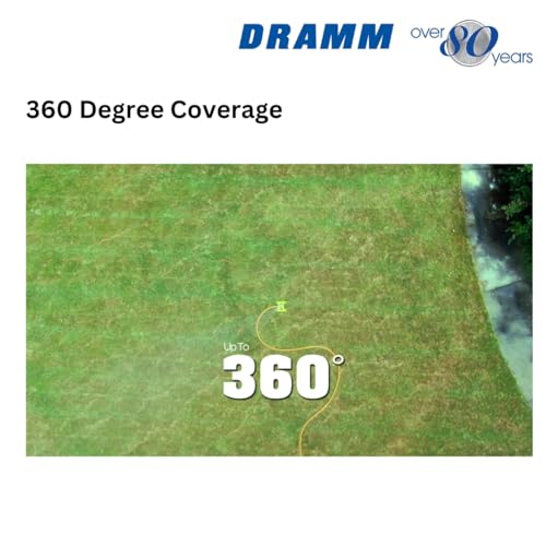 Dramm ColorStorm Gear Drive Sprinkler on Heavy Duty,Durable Metal Base, 4 Patterns, Ideal for Small, Medium & Large Areas with Pass Through Feature, Berry, 40 Foot Diameter - color: Berry, style: Gear Drive Sprinkler