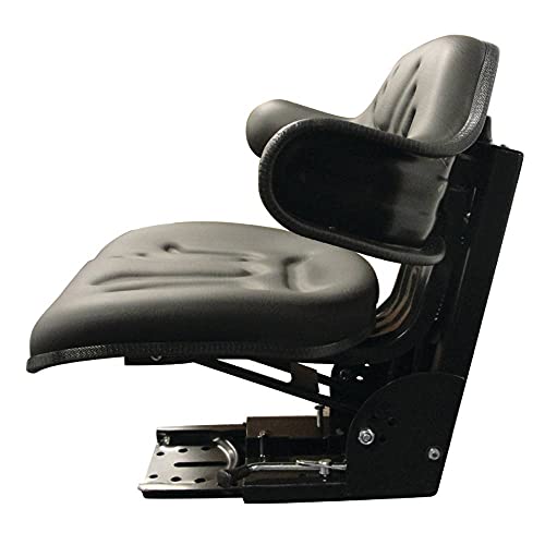 Complete Tractor 3010-0000 Multi Angle Black Wrap Around Seat Compatible with/Replacement for Tractor Mower