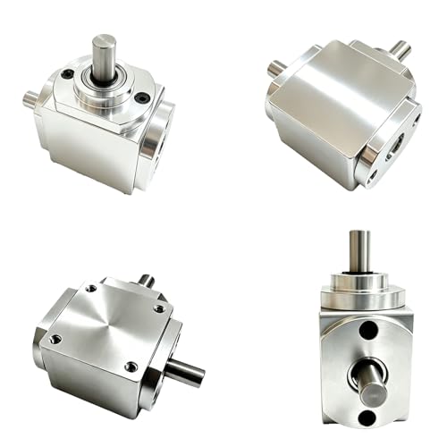 90 Degree Right Angle Gearbox 1:1 Bevel Gear Drive - size: 8mm Left Single Output Shafts