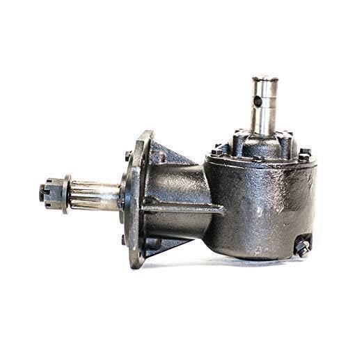 Jeremywell RC30 40HP 81444 Shear Pin Gearbox for RZ160 RZ60 12Z 1-3/8" Smooth Input Shaft, 1:1.47 Ratio with 12 Tapered Spline Output Shaft - Includes Replacement Stump Jumper/Flywheel 12 Splined Hub