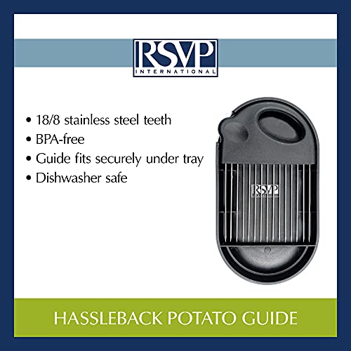 RSVP International Hasselback Potato Guide, One size, Black