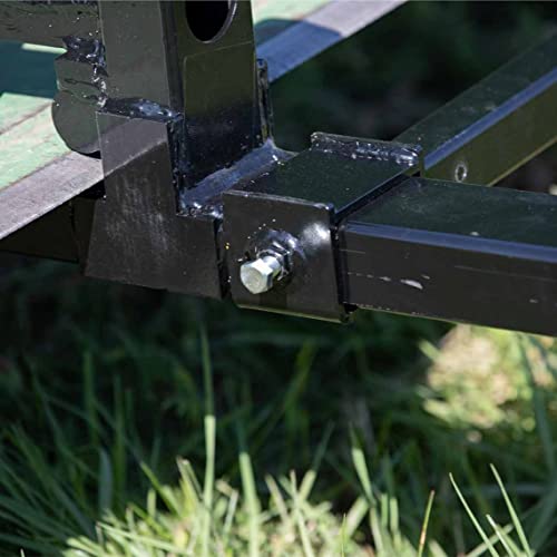 Titan Attachments Medium-Duty Stabilizer Spreader Bar for 4" x 2" Clamp-On Forks, 19.5-36 Adjustable Width, Fork Stabilizer for Tractor Skid Steer Bucket Attachment