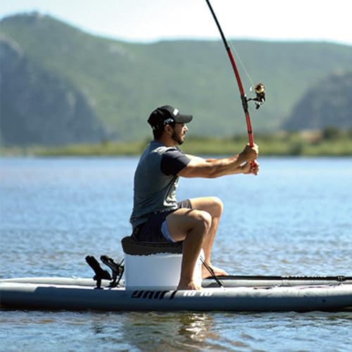 NEW-Vi Anti-Slip Kayak Seat Cushion - Double Thicken Gel Boat Cushion, Waterproof Kayak Gel Seat Cushion, Coccyx Sciatica Pain Relief, Kayak Accessories for Fishing, Kayak Fishing Accessories - color: Black