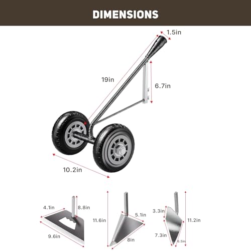 Manual Rolling Garden Hoe Head, Multi-Functional Cultivator and Soil Loosener