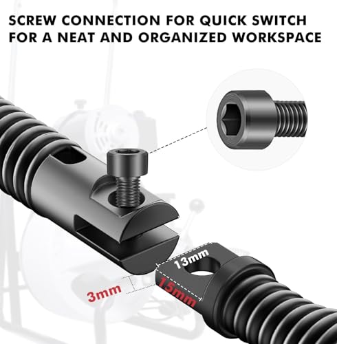 9+1 Heavy Duty Drain Snake Kit,6-Blade Grease Cutter + 8-Piece Clog Remover Set – Rustproof Manganese Steel & CNC Machined – Fits 3/8" to 3/4" Cables - style: 10-Piece