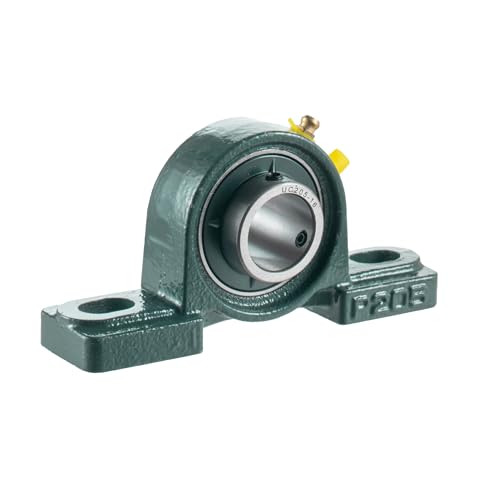 2 Pieces Pillow Block Mounted Ball Bearing UCP205, 25mm Bore, Self Aligning