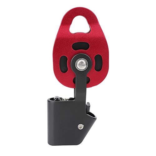 Alomejor Aluminium One Way Climbing Pulley Lifting Heavy Objects Lifting Tool Super Light Device Ascenders Lifter Drag Lifting Equipment