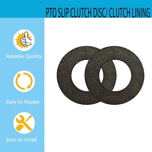 Replacement PTO Clutch DISC/Clutch Lining fits John Deere Rotary Cutter 2018 W44285 SW04543 Ford A-84011442 New Idea 527541 OD: 5.6" X ID: 3" (2pack)