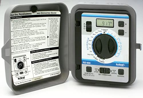 Irritrol Rain Dial RD900-INT-R 9 Station Indoor Irrigation Controller
