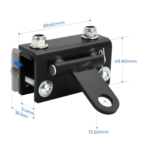 Upgraded Universal Snowmobile Bumper Sled Trailer Hitch Tow Hitch