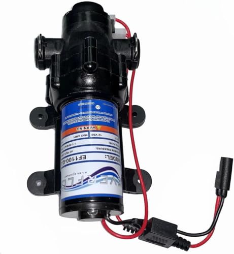 Replacement for Everflo EF1100-QA Diaphragm Pump 12 V, 40 PSI, 1.1 GPM QA Ports