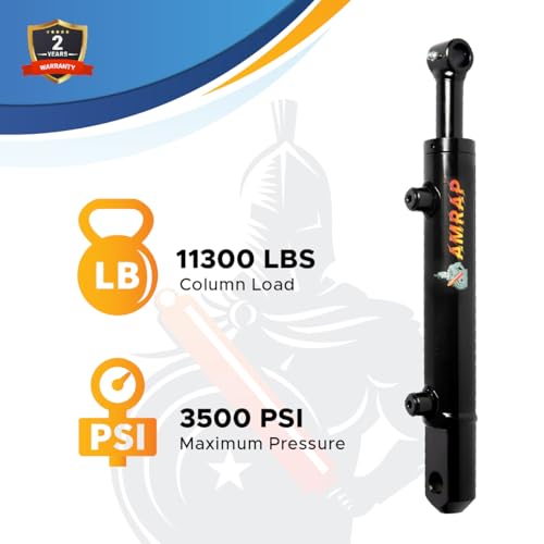 2x10 Hydraulic Cylinder - 2" Bore, 10" Stroke Double Acting Welded Tang Universal Hydraulic Cylinder (2x10) - size: 2x10