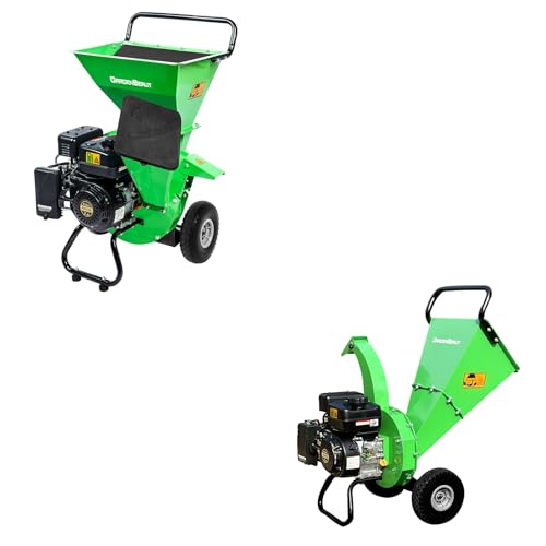 Wood Chipper Shredder Mulcher Heavy Duty Compact Rotor Assembly Design 3" Inch Max Capacity,Gas Powered