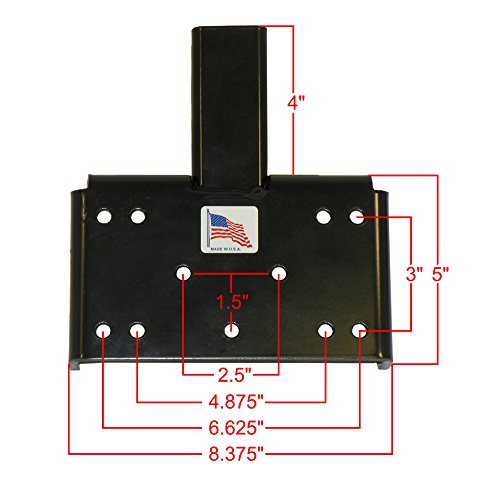ATV/UTV Winch Mounting Plate for 2 Inch Receivers - Made in U.S.A.