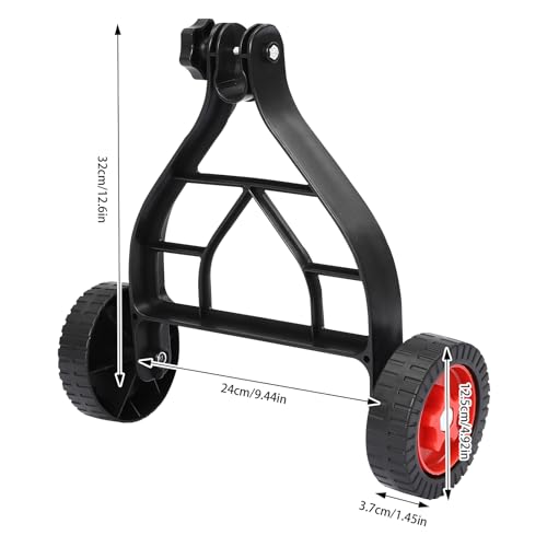 String Trimmer Wheel Attachment, 26mm-28mm Applicable Outer Diameter, Support Wheels Portable Lawn Mower Auxiliary Wheels, Wheel Mower Attachment for Cordless Weed Wacker Walk Behind Brush Cutter