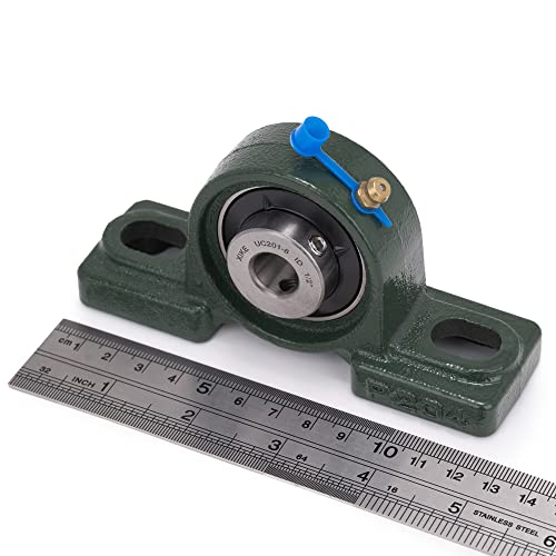XIKE 2 Pcs UCP201-8 Bore 1/2" Pillow Block Mounted Ball Bearings. - size: UCP201-8 Bore 1/2"