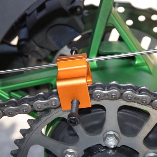 Motorcycle Chain Alignment Tool Chain Adjuster Universal for Motorbike Bike ATV Easy to Use, Ensures Accurate Chain Alignment Tool