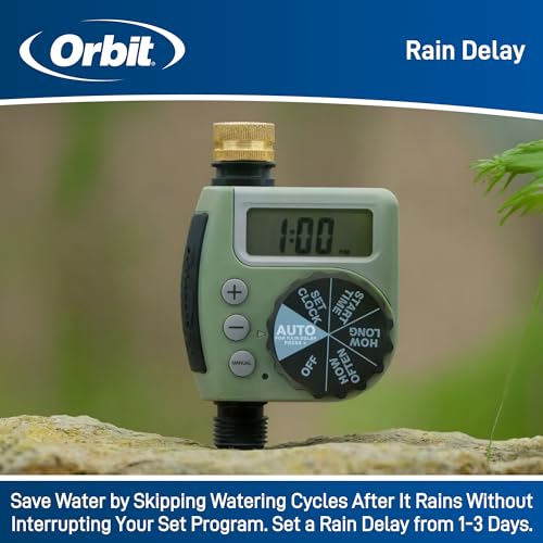 Orbit 62056 One Outlet Single-Dial Hose Faucet Timer (Pack of 3) - size: Single (Pack of 3)