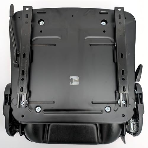 Universal Forklift, Mower & Tractor Seat – 1 YEAR WARRANTY – Adjustable Backrest, Slide Rail, Fits Toyota, Hyster, Yale, Clark, Toro, Gravely, Bad Boy, Scag, Kubota, New Holland