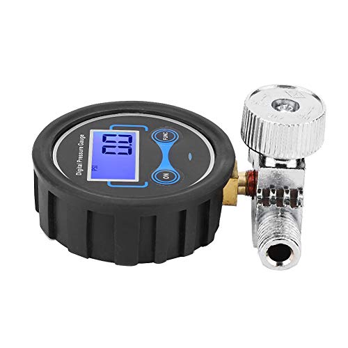 Air Pressure Regulator, ANGGREK Pneumatic Air Regulator Control Valve Digital Pressure Gauge Regulating 1/4in Replacement for Spray Gun