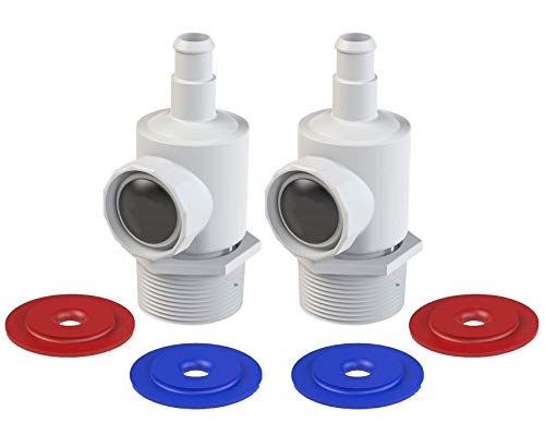 MAKHOON 9-100-9001 UWF Connector Assembly Compatible with 380, 280, 180 Pool Cleaner Replacement Universal Wall Fitting Connector Assembly Part (2) - style: 9001-2
