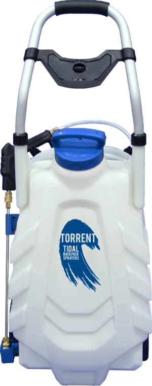 Tidal Torrent 18-Volt Battery-Powered Wheeled Cart Sprayer - 9 US Gallons
