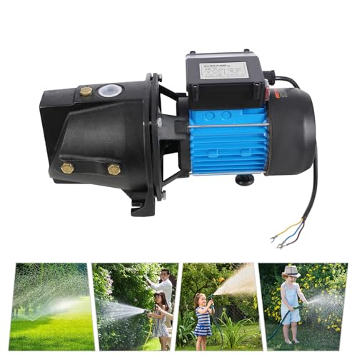 Shallow Well Pump, 110V Portable Electric Water Pump Stainless Steel Water Transfer Pump Garden Jet Pump Versatile Sprinkler Booster Pump for Gardening, Farms, Industrial Water (1200W 1.6HP) - style: 1200W 1.6HP