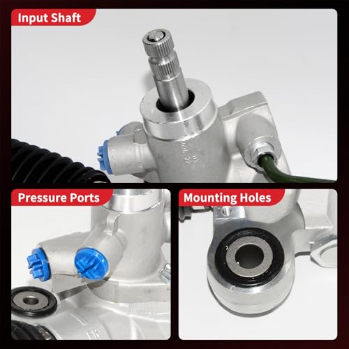 PHOBOOS Hydraulic Power Steering Rack and Pinion Assembly Compatible with Honda CR-V 2007-2011 2.4L (North America Built), Rack length: 45.35inches, New Unit, Leak Resistance, Direct Fit, Ref. 972749 - size: 97-2749