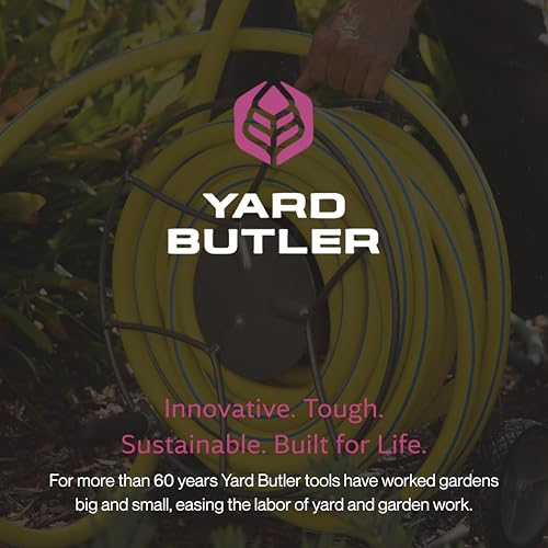 Yard Butler IHTC-1 Compact Garden Hose Truck, 100 ft - Backyard Hose Reel Cart for Convenient Storage - Lawn Care Essential - Tangle & Kink-Free - Rust-Resistant - Leakproof - Easy to Use - size: 100 ft