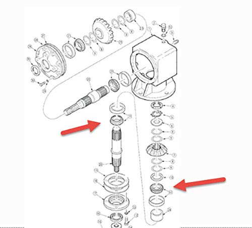Output Bearing & Race for Land Pride Gearboxes Code 04-011 7210E