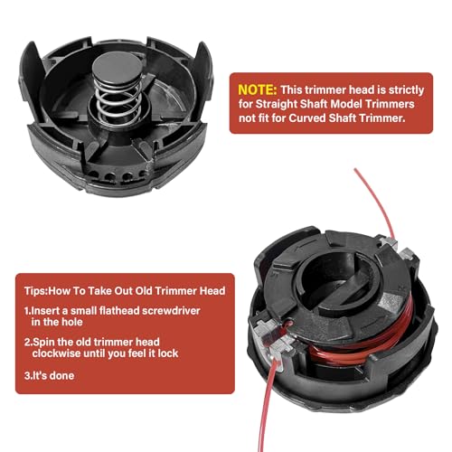 VIABRICO Trimmer Head Compatible for Echo Speed Feed 400 Bump SRM-225 SRM-210 SRM-230 Pas225 Pas210 Pas211 Weed Eater Head Replacement (2Pack) - size: 2 Pack