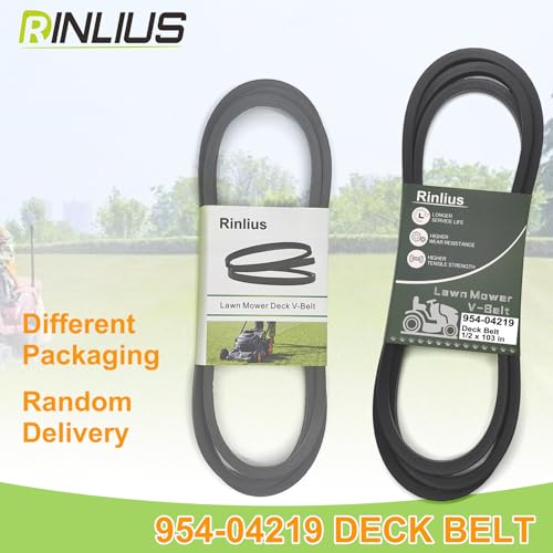Mower Deck Belt 954-04219 for Troy-Bilt Cub Cadet LTX1045 LTX1046VT LT2000 LT-2200 MTD 754-04219 46 inch Deck Lawn Mowers(1/2" x 103") (Pack of 3) - size: 954-04219 (Pack of 3)