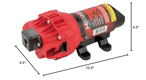 FIMCO 5151087 2.4 GPM 12 Volt High Performance (Hi Flo) Diaphragm Sprayer Pump 60 PSI Max 10 Amps Approved for use w/Roundup