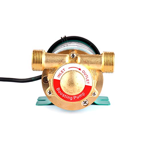 Pressure Pumps 115V/60Hz 3/4 inch Outlet 90W Water Pressure Booster Pump Automatic Shower Booster Pump with Water Flow Switch for Home Shower - size: 10M 90W 3/4"