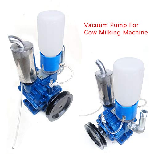 Vacuum Pump for Cow Milking Machine Milker Bucket Tank Barrel 250L/min Portable Cow Goat Milking Machine Vacuum Pump Livestock Milking Equipment Barrel Vacuum Pump 250L/min(US Stock)