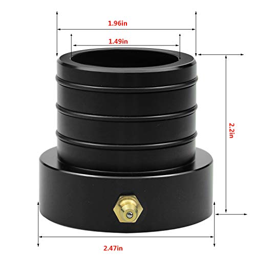 Axle Tube Seal Pair MG21103 Front Outer Axle Seals Dana 30/44 for Jeep JKUR Jeep Wrangler YJ JK TJ XJ ZJ MJ 2PCS-Black - color: black