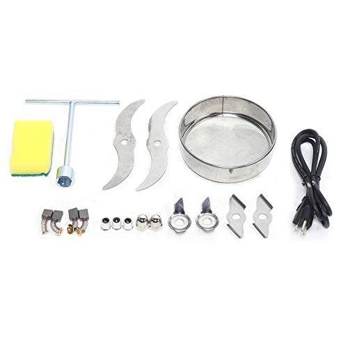 110V Electric Grain Mill, Electric Grain Grinder Stainless Steel Mill 1400R/m Small Electric Grain Grinding Machine Pulverizer Grinder Machine for Kitchen Dry Grains Wheat Spices(Silver/Style A) - color: Silver/Style A