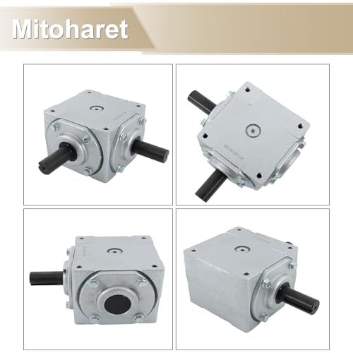 Right Angle Gearbox 19455-SR-KW-PH-GR CW/CW 1:1 1800 Max RPM with Crosshole