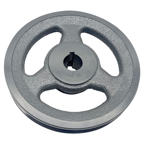 AK54-3/4 v Belt Pulley, 5.25 inch OD, 3/4 Inch Bore, Cast Iron Material, AK Single Groove Mechanical v-Belt Pulleys for "4L" or "A" or "3L" Belts - size: 5.25 inch QD,3/4 Inch Bore, style: 1 Groove