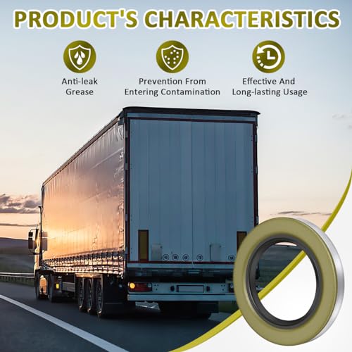 22333TB Double Lip Seals 2.250'', 3.371'' for 5200-7000lb Trailer Axles D42 Spindle (Qty 4) Replaces Dexter 10-36 Transcom 22333TB National 452920/482920 NOK AD3135E1/AD3135E0